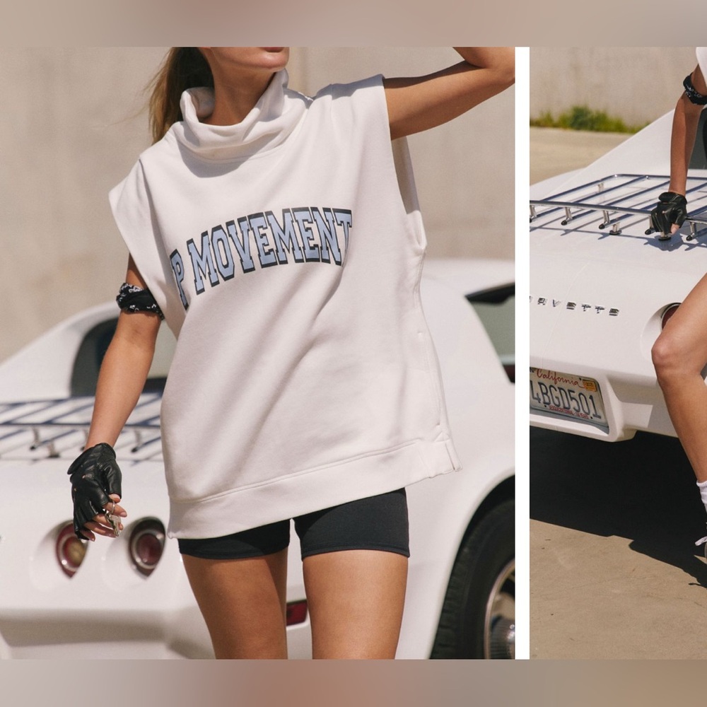 NWT Free People FP Movement Victory Muscle Set - white combo - Small, XL - Picture 2 of 12